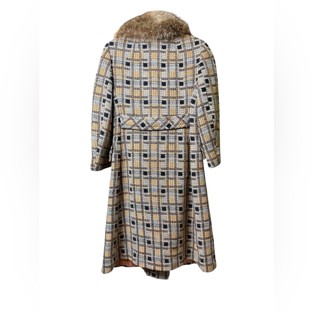 Vintage Tweed and Raccoon, Penny Lane fur coat, medium - Picture 6 of 10